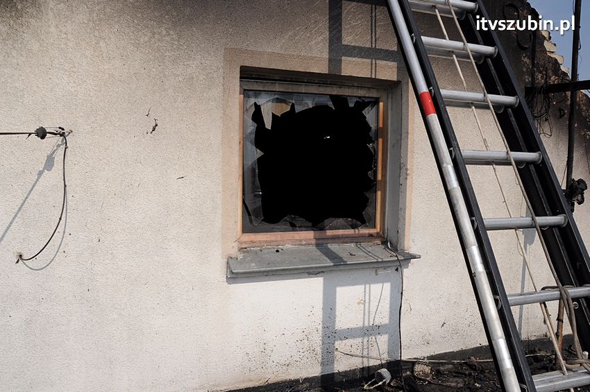 Pożar poddasza w Wolwarku