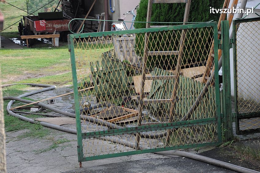 Pożar poddasza w Wolwarku