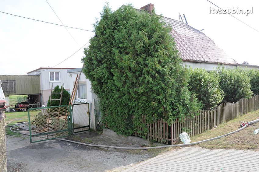 Pożar poddasza w Wolwarku