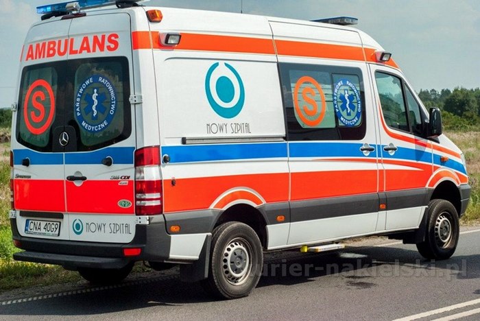 Dwie 25 letnie osoby jadące motocyklem trafiły do szpitala