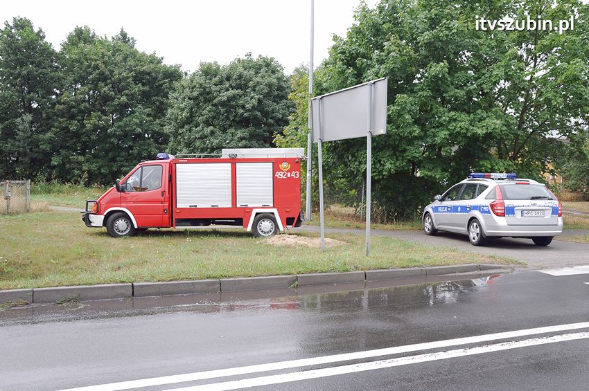 Zdarzenie drogowe w Zamościu