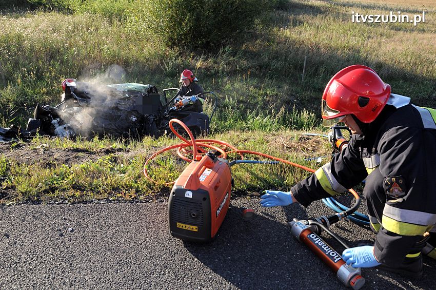 Trzy ofiary śmiertelne wypadku na obwodnicy Szubina