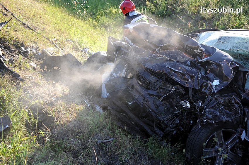 Trzy ofiary śmiertelne wypadku na obwodnicy Szubina
