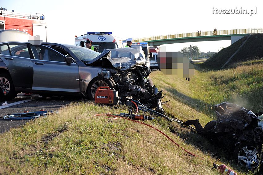 Trzy ofiary śmiertelne wypadku na obwodnicy Szubina