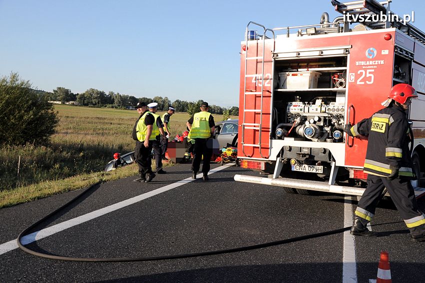 Trzy ofiary śmiertelne wypadku na obwodnicy Szubina