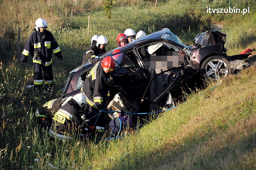 Trzy ofiary śmiertelne wypadku na obwodnicy Szubina