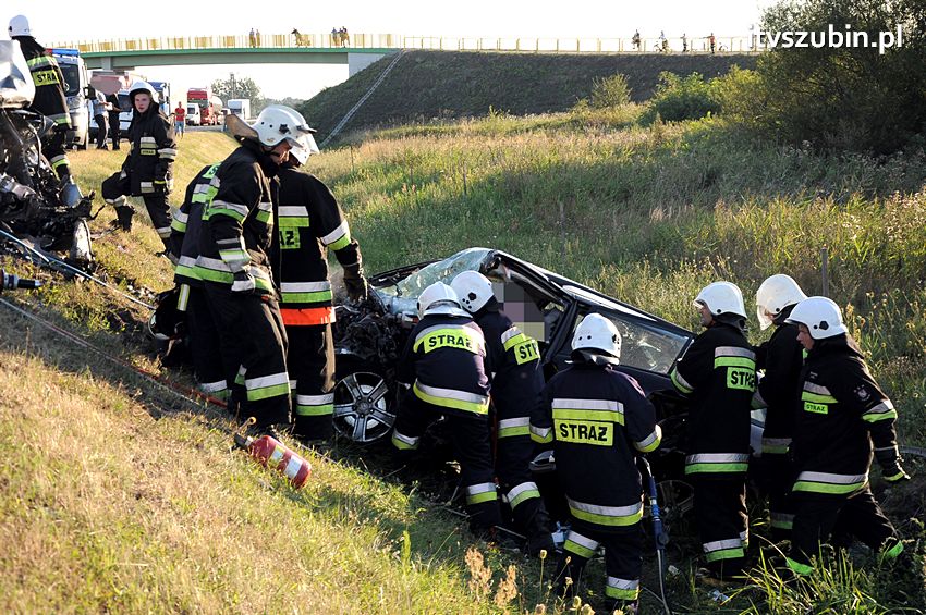 Trzy ofiary śmiertelne wypadku na obwodnicy Szubina