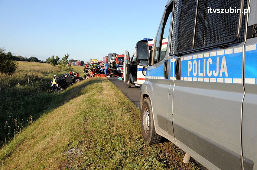 Trzy ofiary śmiertelne wypadku na obwodnicy Szubina