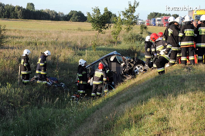 Trzy ofiary śmiertelne wypadku na obwodnicy Szubina