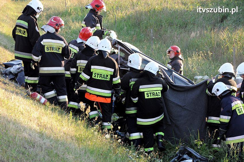 Trzy ofiary śmiertelne wypadku na obwodnicy Szubina