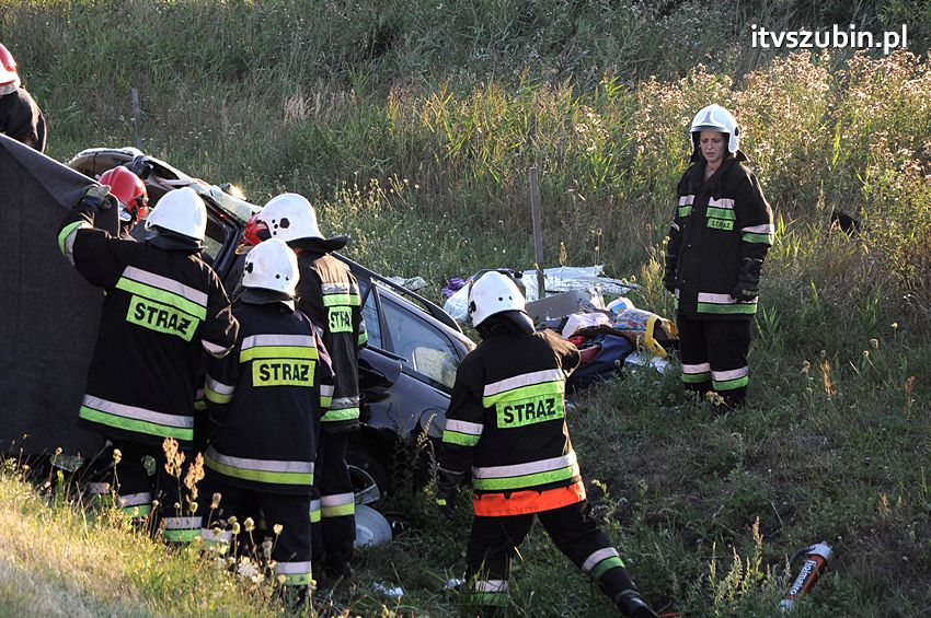 Trzy ofiary śmiertelne wypadku na obwodnicy Szubina