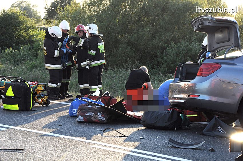 Trzy ofiary śmiertelne wypadku na obwodnicy Szubina