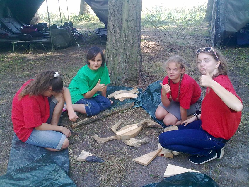 Szubińscy harcerze na zgrupowaniu w Puszczy Brodnickiej