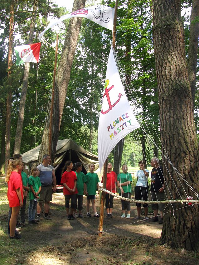 Szubińscy harcerze na zgrupowaniu w Puszczy Brodnickiej