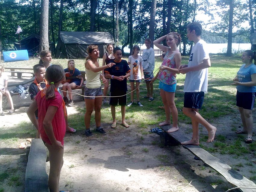 Szubińscy harcerze na zgrupowaniu w Puszczy Brodnickiej