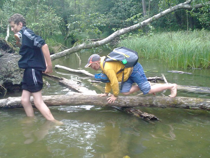 Szubińscy harcerze na zgrupowaniu w Puszczy Brodnickiej