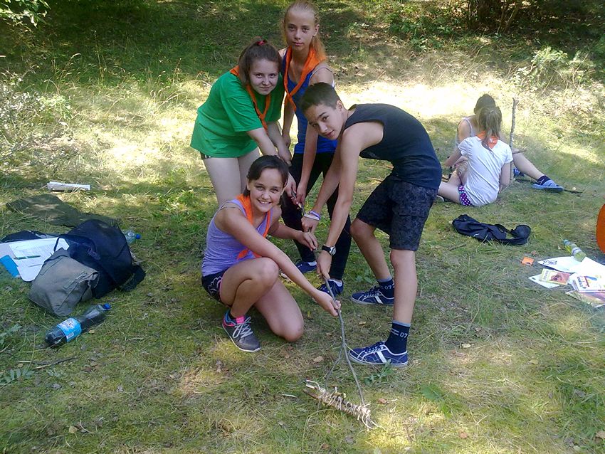 Szubińscy harcerze na zgrupowaniu w Puszczy Brodnickiej