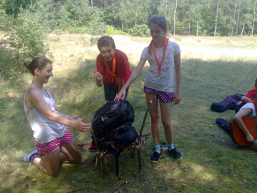 Szubińscy harcerze na zgrupowaniu w Puszczy Brodnickiej