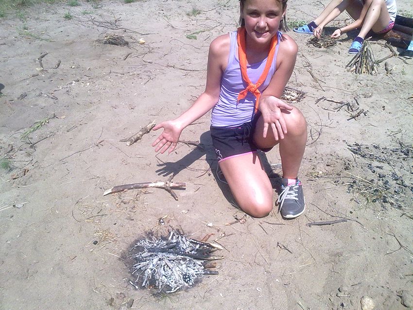 Szubińscy harcerze na zgrupowaniu w Puszczy Brodnickiej