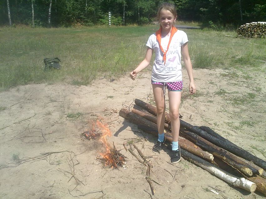Szubińscy harcerze na zgrupowaniu w Puszczy Brodnickiej