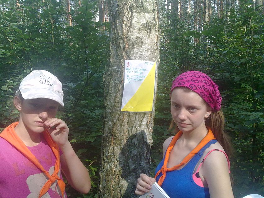 Szubińscy harcerze na zgrupowaniu w Puszczy Brodnickiej