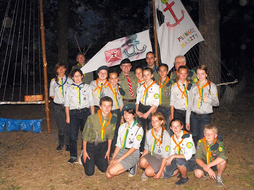 Szubińscy harcerze na zgrupowaniu w Puszczy Brodnickiej