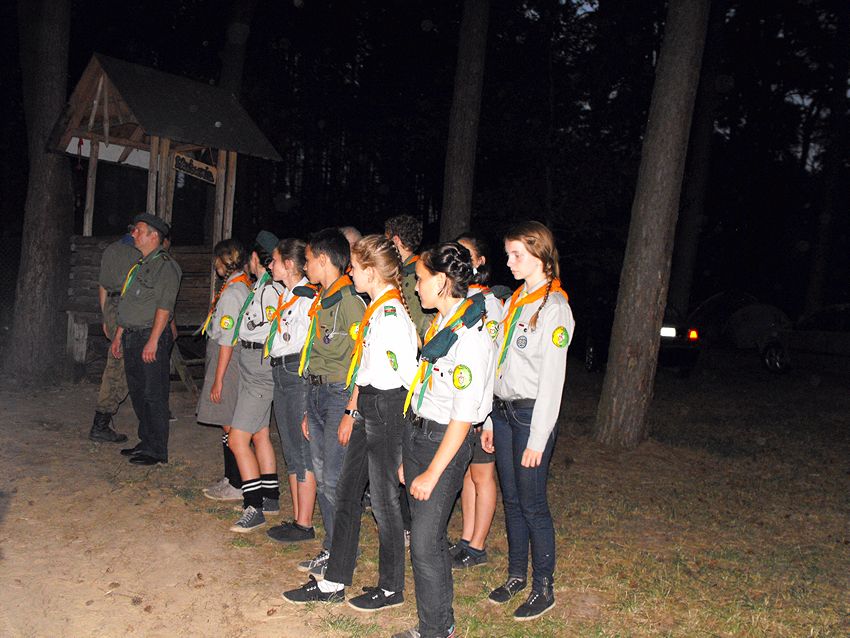 Szubińscy harcerze na zgrupowaniu w Puszczy Brodnickiej