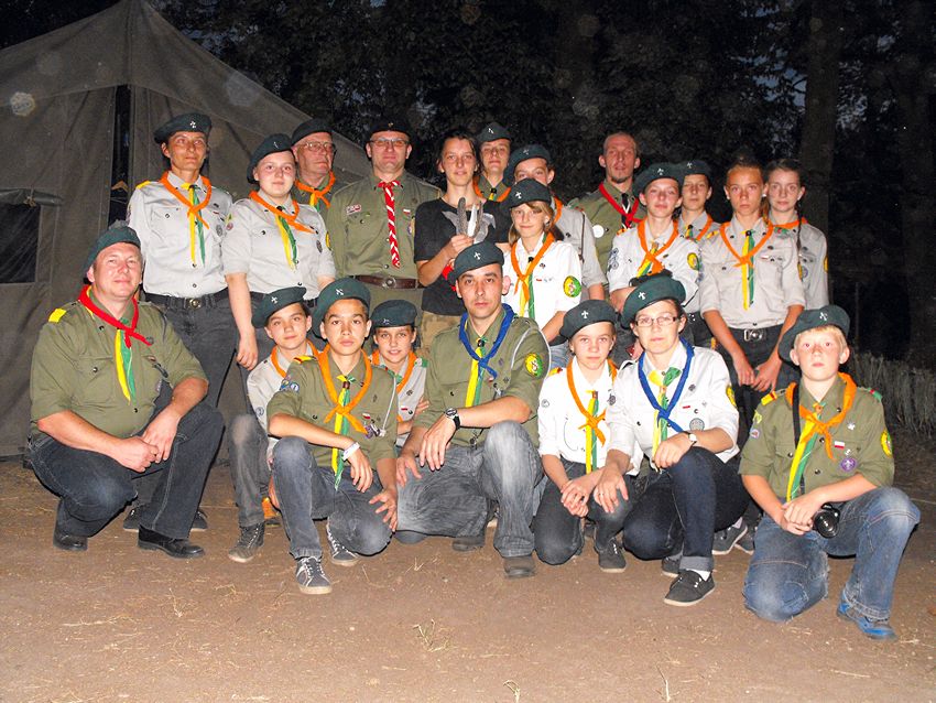 Szubińscy harcerze na zgrupowaniu w Puszczy Brodnickiej