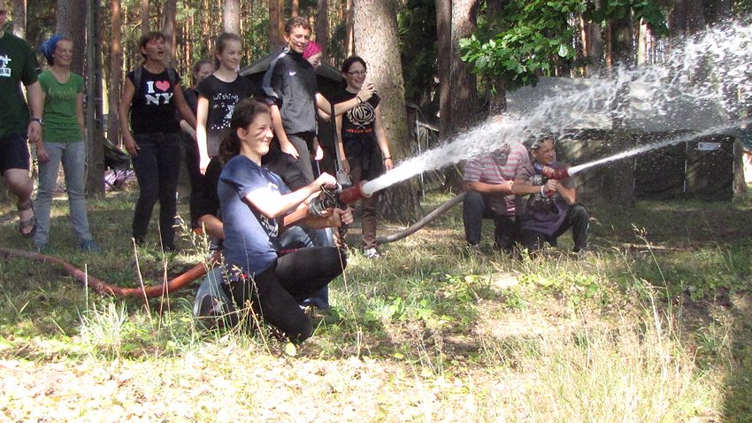 Szubińscy harcerze na zgrupowaniu w Puszczy Brodnickiej