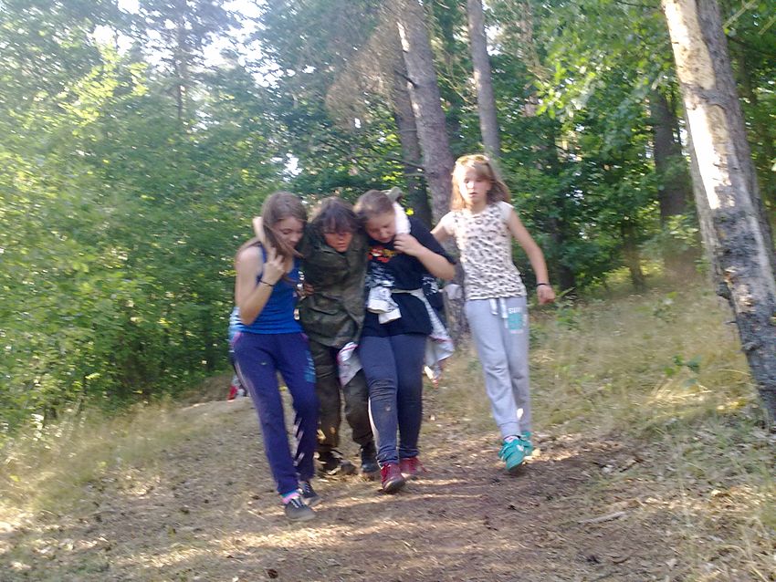 Szubińscy harcerze na zgrupowaniu w Puszczy Brodnickiej