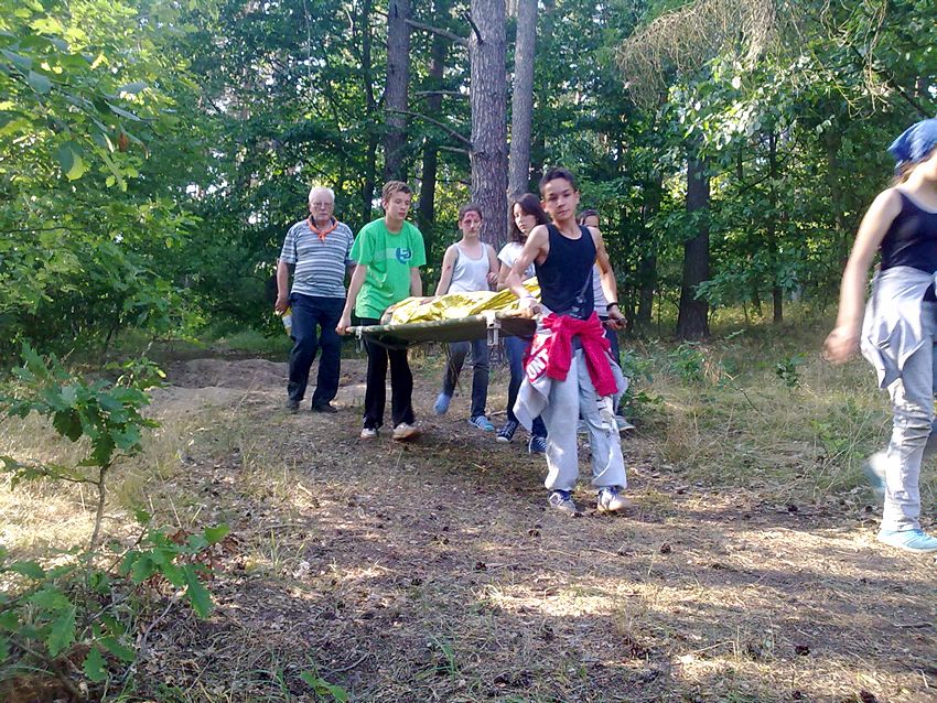 Szubińscy harcerze na zgrupowaniu w Puszczy Brodnickiej
