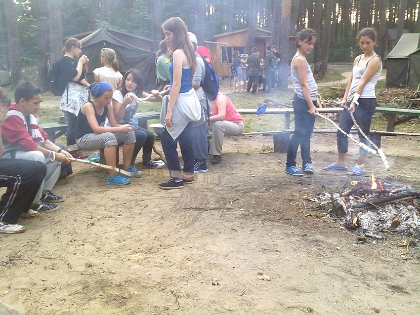 Szubińscy harcerze na zgrupowaniu w Puszczy Brodnickiej