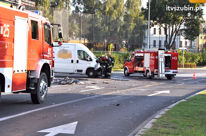 Poranna kolizja w Szubinie