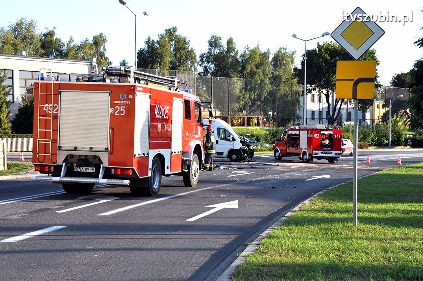 Poranna kolizja w Szubinie