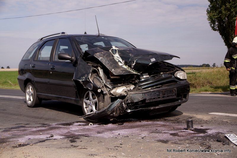 Dwa zdarzenia drogowe w przeciągu pół godziny
