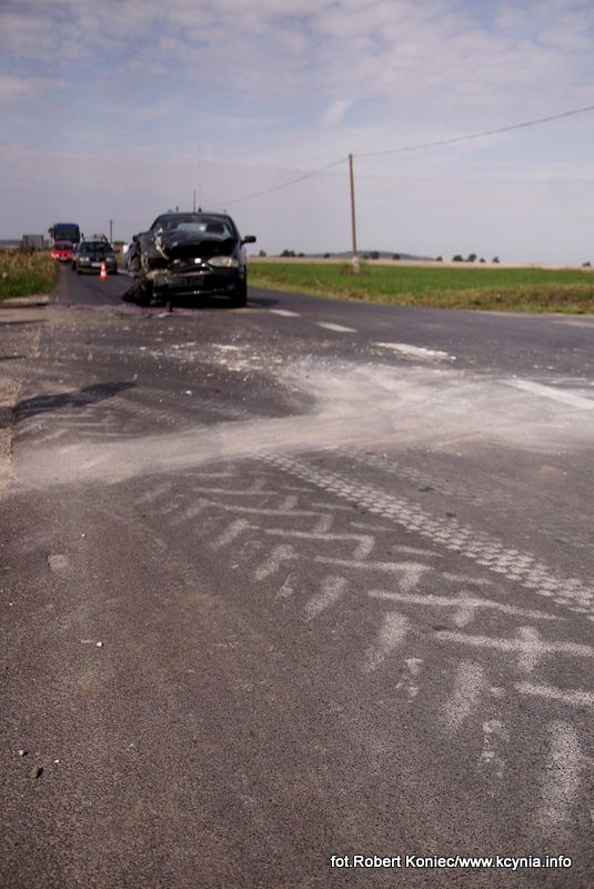 Dwa zdarzenia drogowe w przeciągu pół godziny
