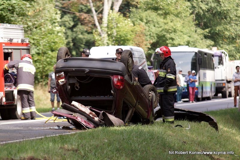 Dwa zdarzenia drogowe w przeciągu pół godziny