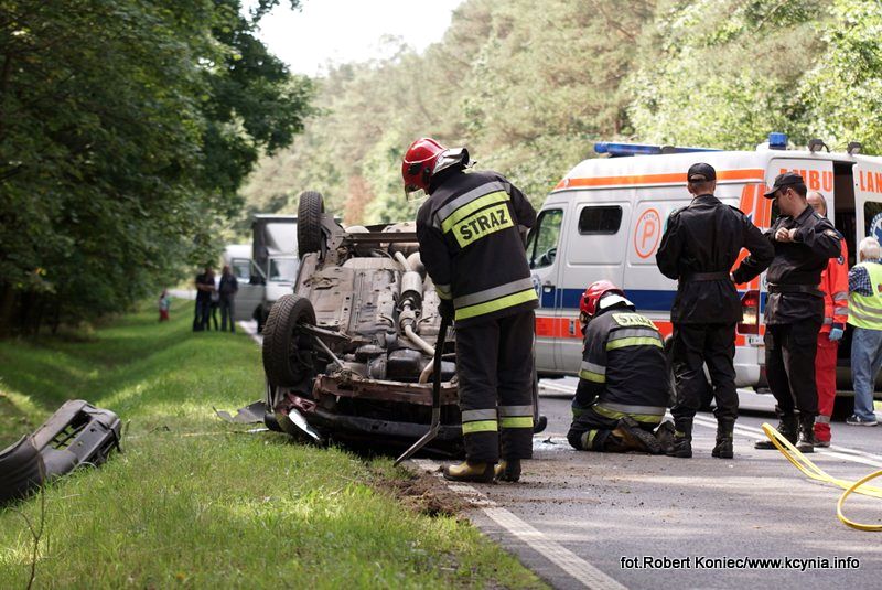 Dwa zdarzenia drogowe w przeciągu pół godziny