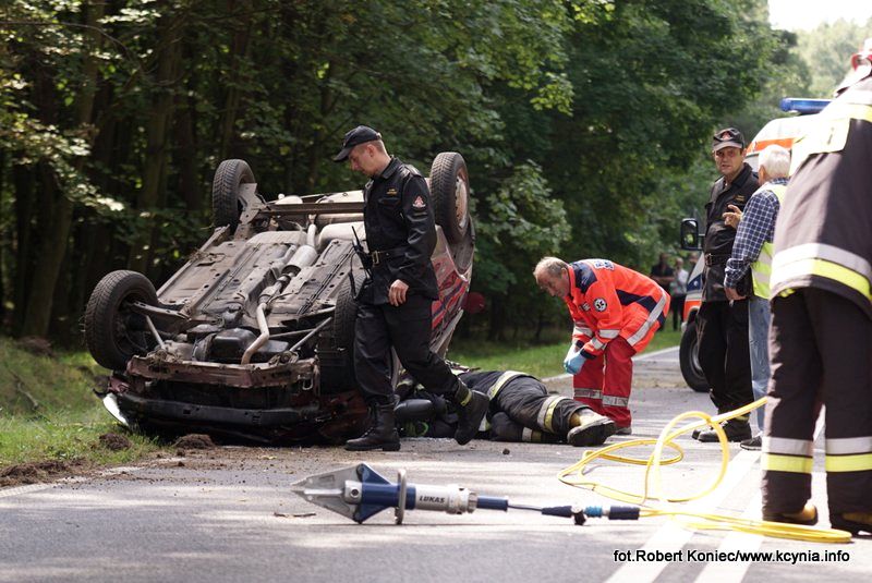 Dwa zdarzenia drogowe w przeciągu pół godziny