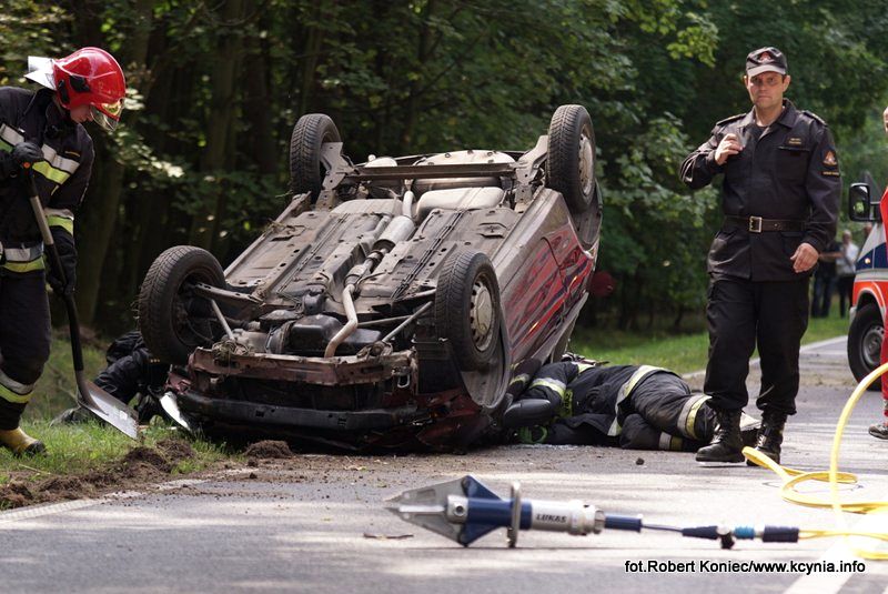 Dwa zdarzenia drogowe w przeciągu pół godziny