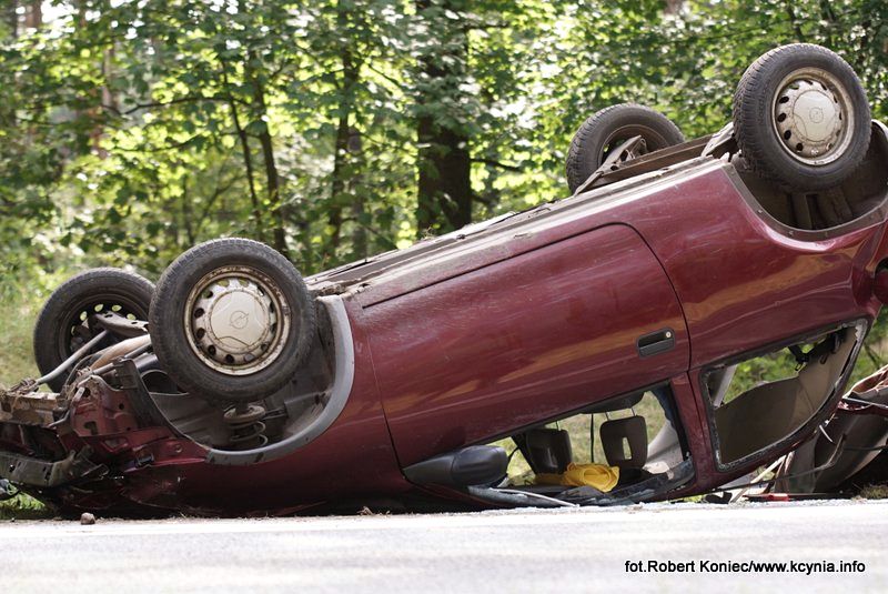 Dwa zdarzenia drogowe w przeciągu pół godziny