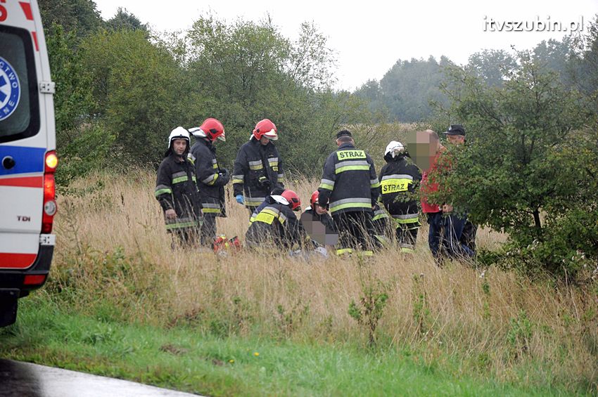 Dachowanie za dachowaniem w gminie Szubin