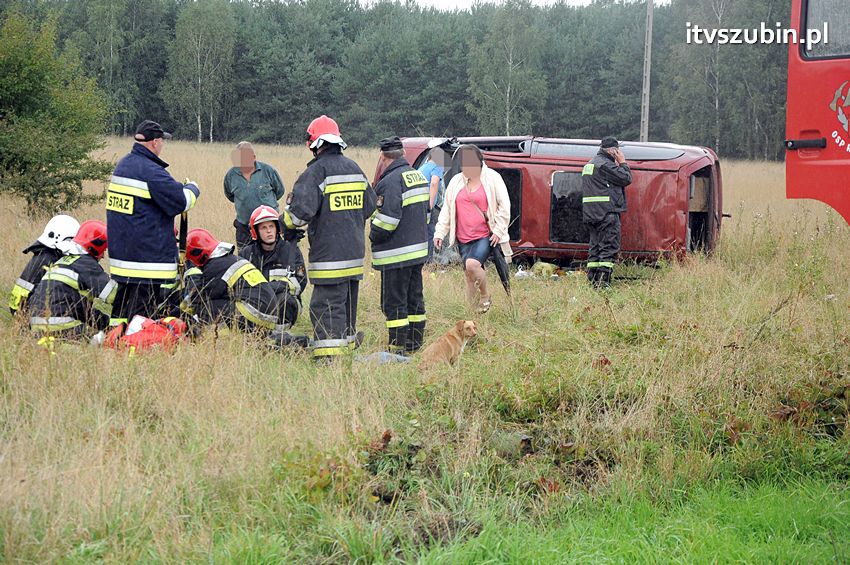 Dachowanie za dachowaniem w gminie Szubin