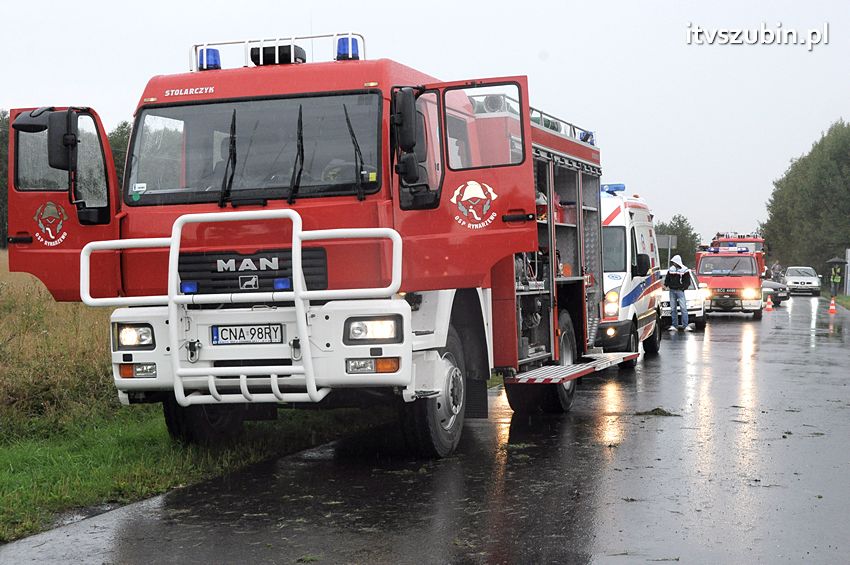 Dachowanie za dachowaniem w gminie Szubin