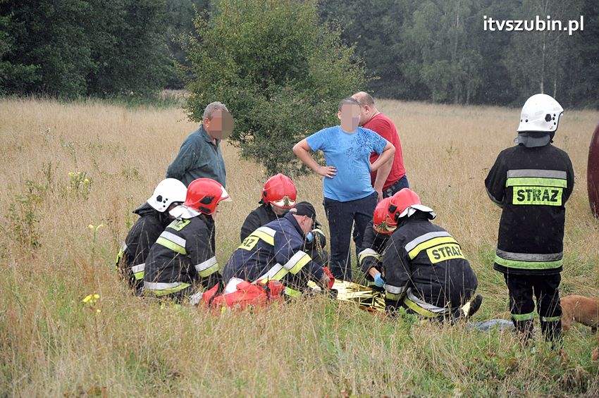Dachowanie za dachowaniem w gminie Szubin