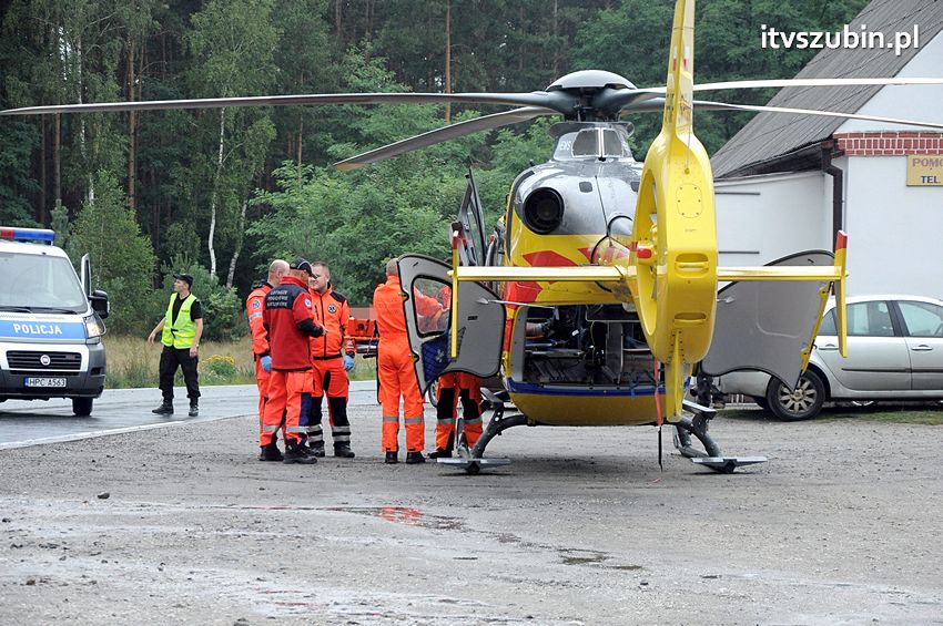 Dachowanie za dachowaniem w gminie Szubin