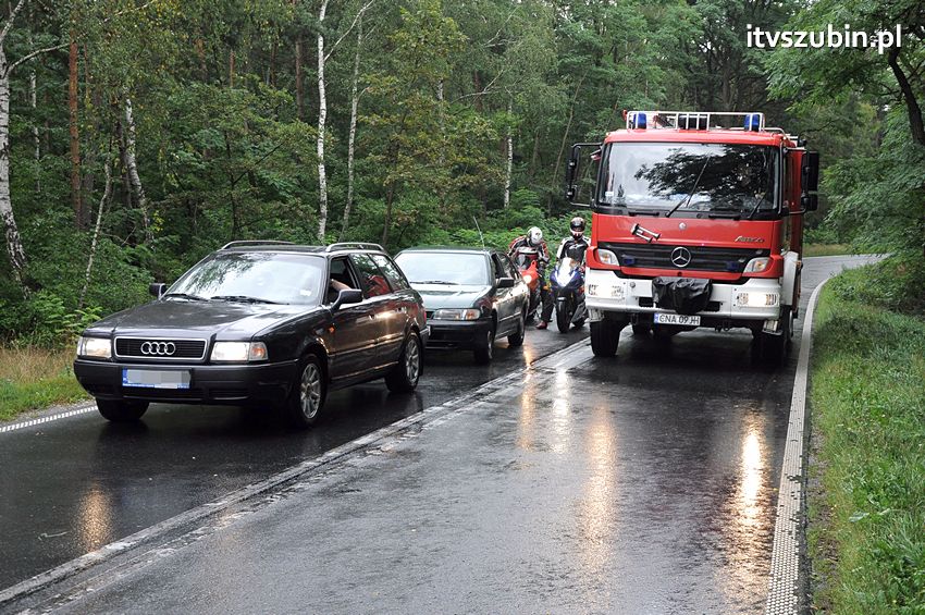 Dachowanie za dachowaniem w gminie Szubin