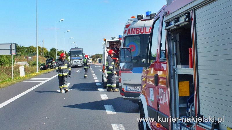 Wypadek na obwodnicy Nakła nad Notecią