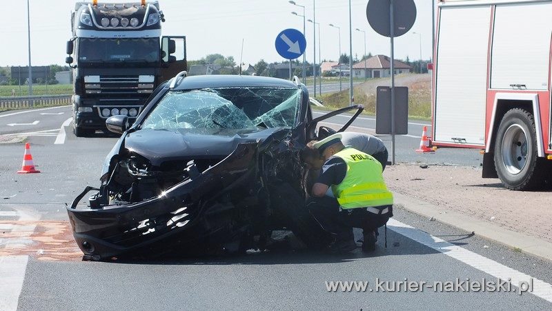 Wypadek na obwodnicy Nakła nad Notecią