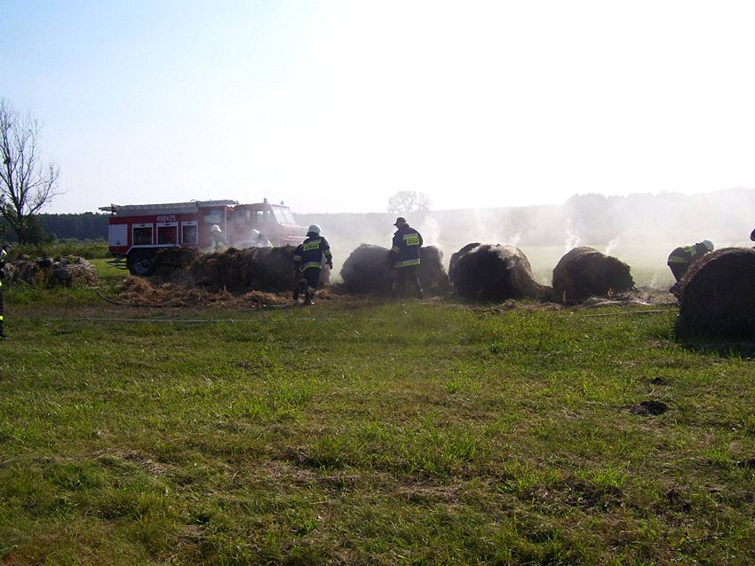 Spaleniu uległo 10 balotów [FILM]